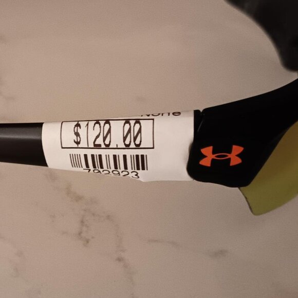 UNDER ARMOUR Sunglasses PLAYMAKER Black Frame Orange Mirror Lens NEW - Picture 7 of 9